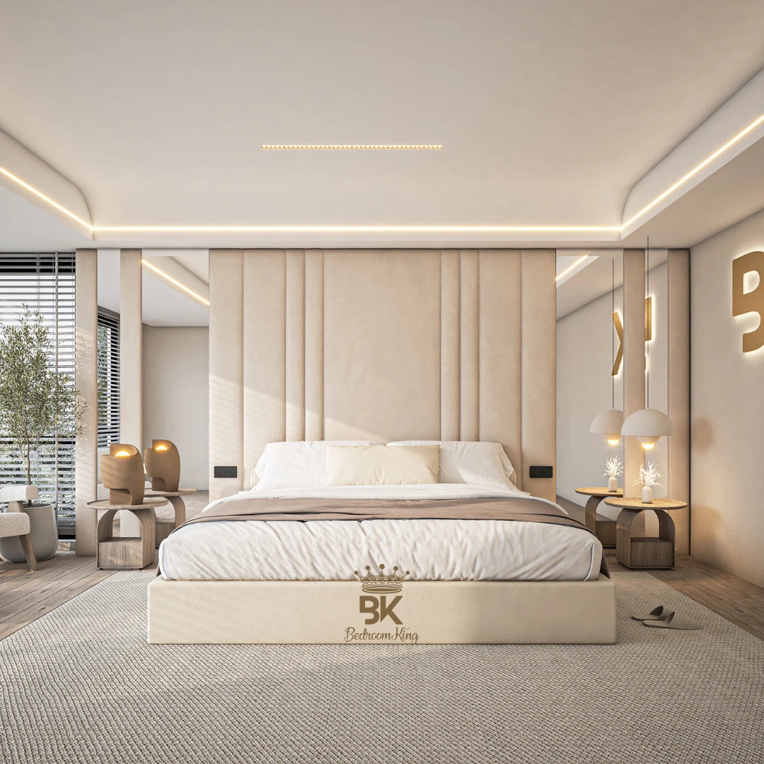 Wall Panel Storage Bed Frames + Mirrors