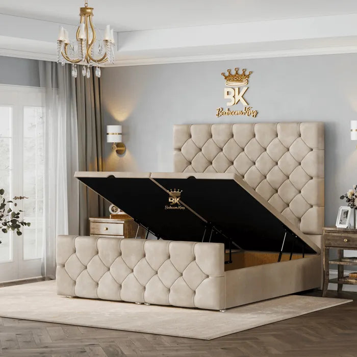 Storage Bed Frame - Almond Coniston