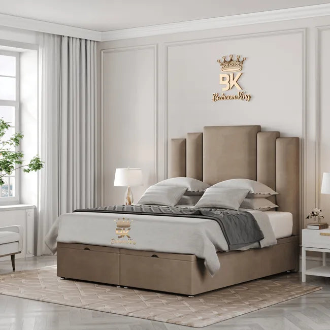 Super king size bed frame with drawers