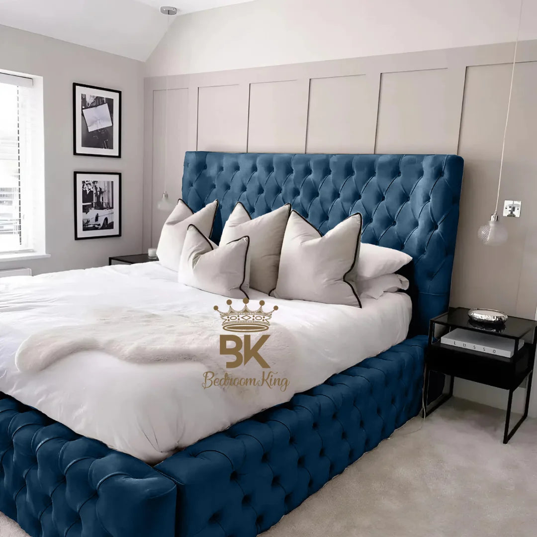 Monarch Bed Frame With Chesterfield Upholstery