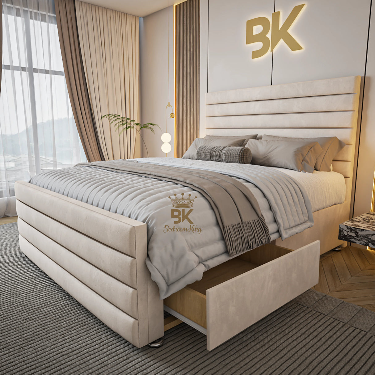 Divan Drawer Storage Bed With Footboard