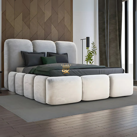 Bubble bed frame in kingsize made by Bedroomking