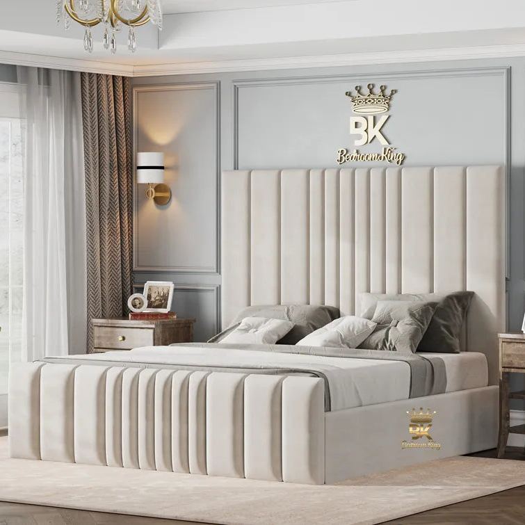 Bethany Luxury Fabric Bed Frame - Bedroomking
