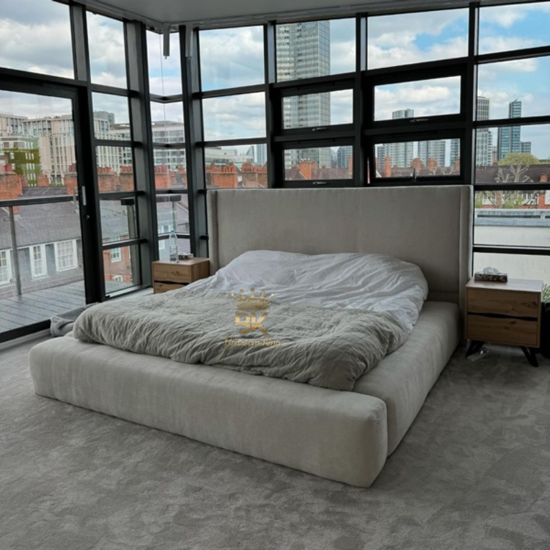 Luxury Wing Ambassador Bed - 60" high headboard