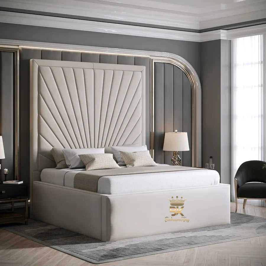 Adia Panel Bed Frame With High Sides - Bedroomking