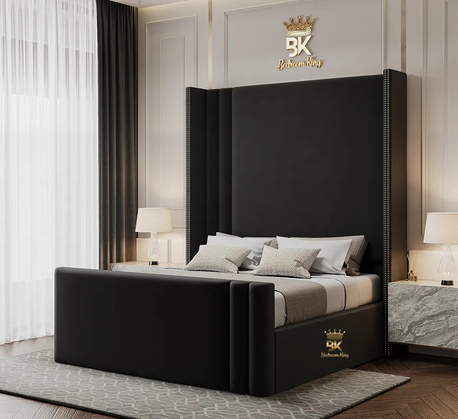 Wingback Black Bed Frame