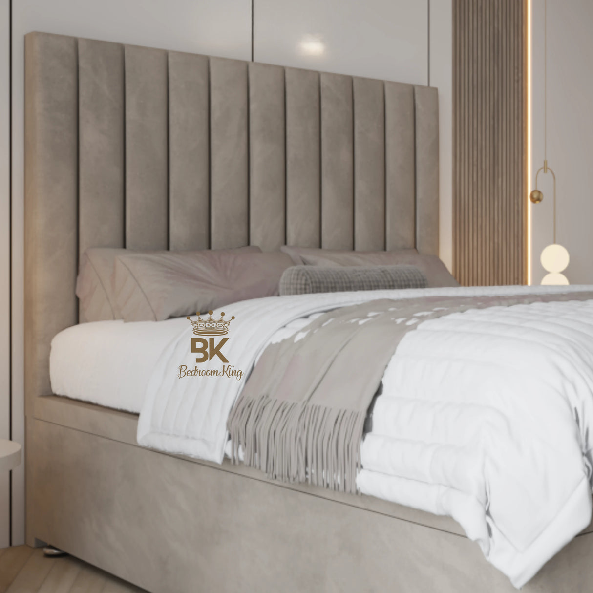 Gas lift ottoman divan bed frame with large storage space