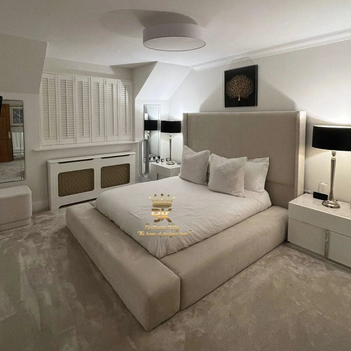 Lyrah Luxury Wing Ambassador Bed - Bedroomking