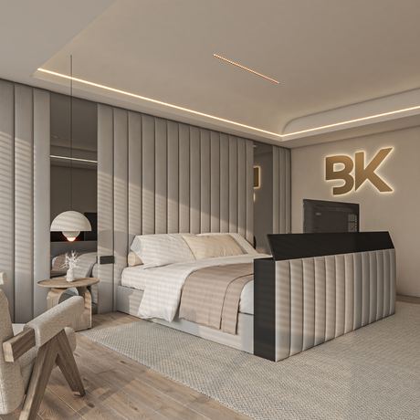 Mirror wall panel in king size made by Bedroomking