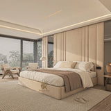 double storage bed set + Wall mirrors bed set made by Bedroomking