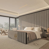 Byron storage bed with high headboard 