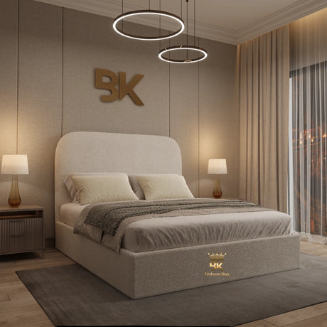 Upholstered Bed With Optional Ottoman Storage