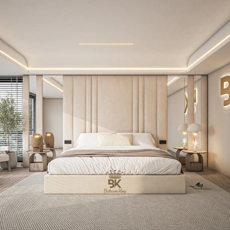 Wall Panel Storage Bed Frames + Mirrors