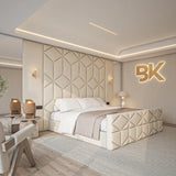 Mirror Bed Frame with storage