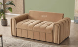 Euphoria 3 Seater Sofa Bed + 2 Seater Storage Sofa 3+2 Mink - Bedroomking