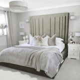 Evie Bed Frame 75" (6ft2) Tall Headboard - Mink Coniston