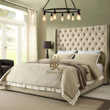 Grand Curved Wingback Bed frame Available With Storage