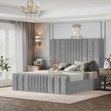 Bethany Luxury Fabric Bed Frame - Cream Naples