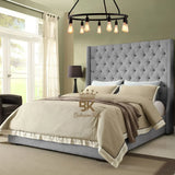 Grand Curved Wingback Bed frame Available With Storage