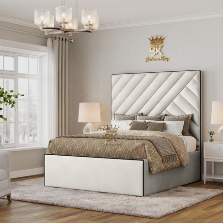 Isbah Piped Border Storage Bedframe