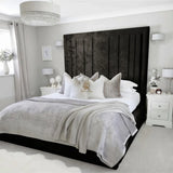 Evie Bed Frame 75" (6ft2) Tall Headboard - Mink Coniston