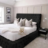 Monarch Bed Frame With Chesterfield Upholstery