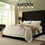 Grand Curved Wingback Bed frame Available With Storage