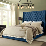 Grand Curved Wingback Bed frame Available With Storage