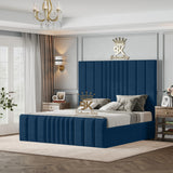 Bethany Luxury Fabric Bed Frame - Cream Naples