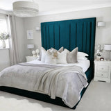 Evie Bed Frame 75" (6ft2) Tall Headboard - Mink Coniston