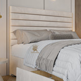 Brixton Divan Drawer Storage Double Bed in cream plush velvet