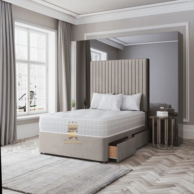 Divan Bed Frame - Panel headboard