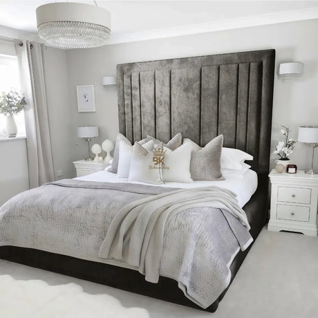 Evie Bed Frame 75" (6ft2) Headboard - Emerald Coniston