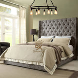 Grand Curved Wingback Bed frame Available With Storage