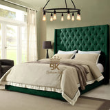 Grand Curved Wingback Bed frame Available With Storage