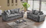 Chelsea 3 Seater Sofa Bed + 2 Seater Storage Sofa 3+2 Grey - Bedroomking