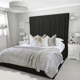 Evie Bed Frame 75" (6ft2) Tall Headboard - Mink Coniston