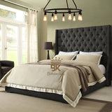 Grand Curved Wingback Bed frame Available With Storage