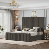 Bethany Luxury Fabric Bed Frame - Cream Naples