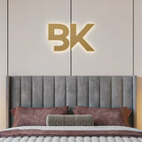 Wingback Headboard in Silver Plush Velvet