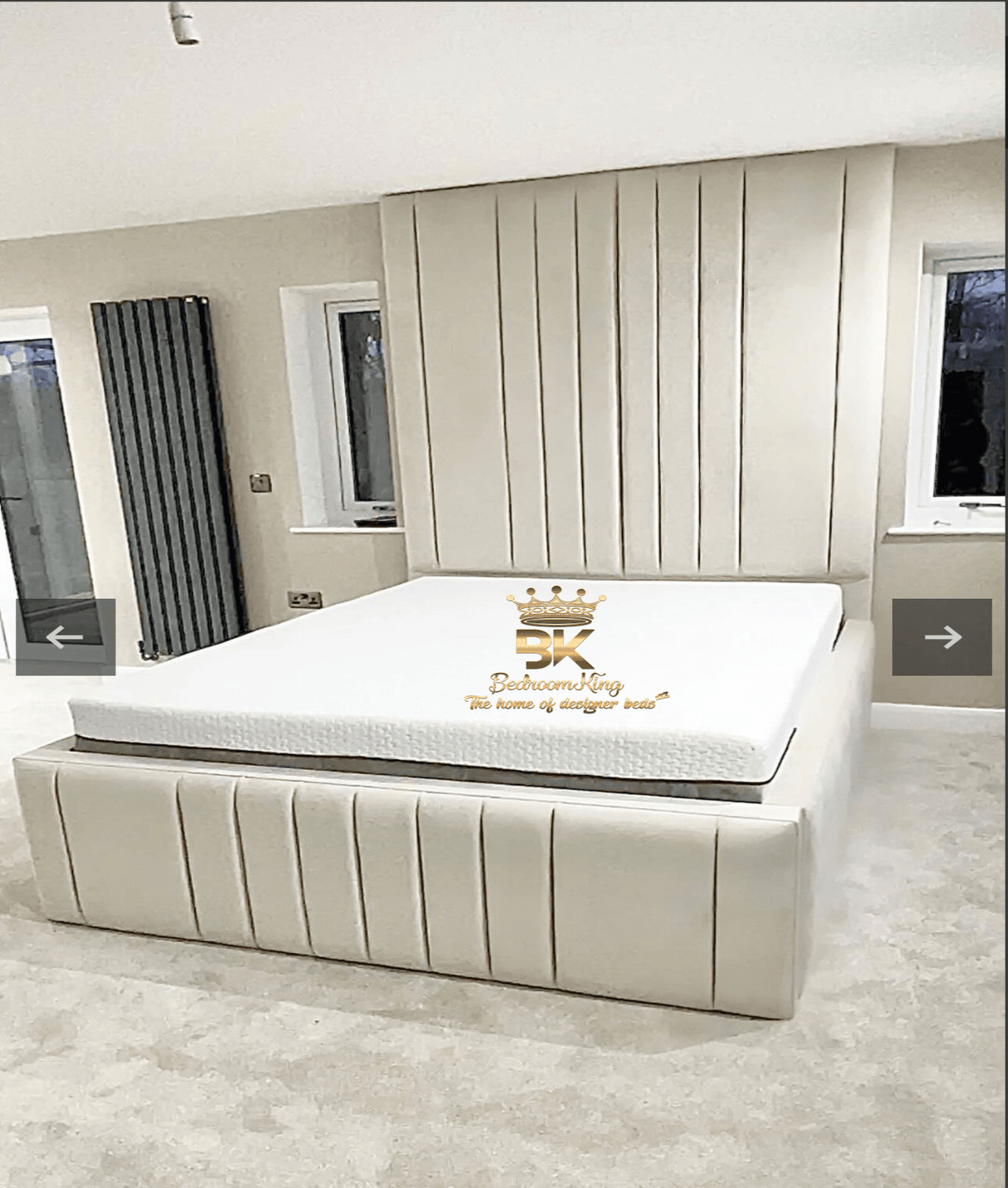 Adalric tufted panel bed king deals