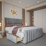 Wingback Divan Drawer Bed Set made by Bedroomking