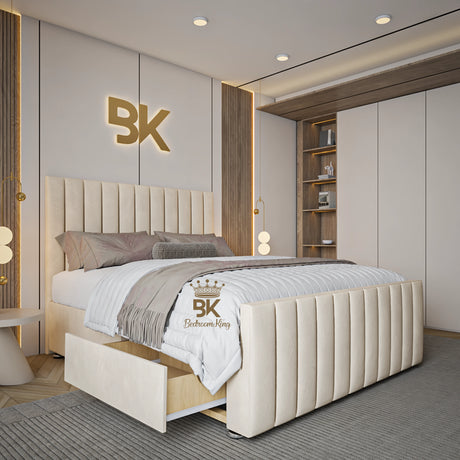 Upholstered Divan Drawer Bed Set made by Bedroomking