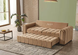 Euphoria 3 Seater Sofa Bed + 2 Seater Storage Sofa 3+2 Mink - Bedroomking
