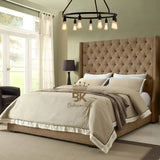 Grand Curved Wingback Bed frame Available With Storage