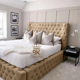 Monarch Bed Frame With Chesterfield Upholstery