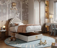 Moon Childrens Upholstered Ottoman Storage Bed Frame - Bedroomking