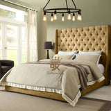 Grand Curved Wingback Bed frame Available With Storage
