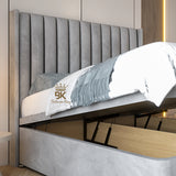 Wingback Ottoman Divan Bed Frame with 54" Headboard