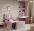 Pocahontas Childrens Upholstered Ottoman Bedframe + Free 8" Mattress - Bedroomking